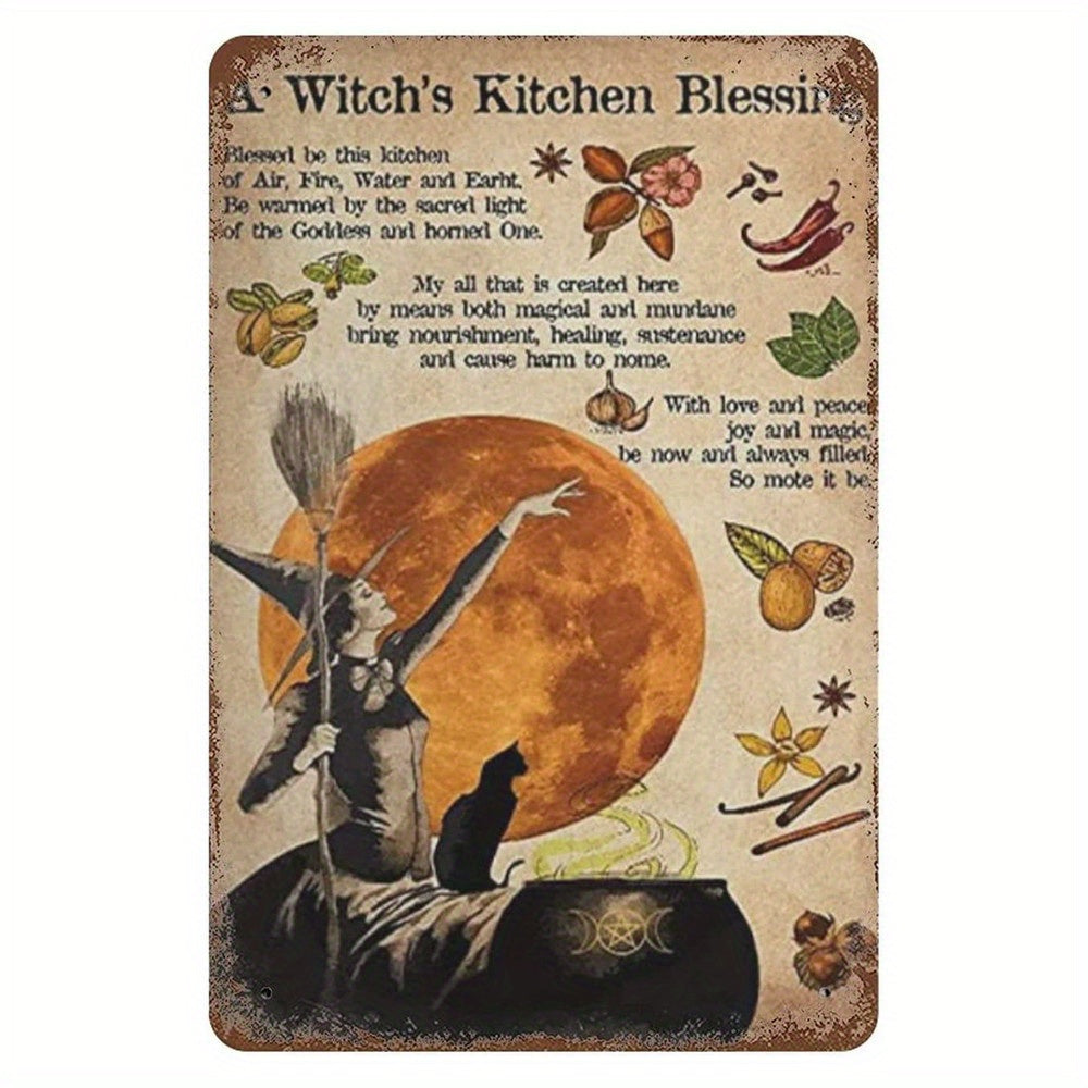 Princesses Be A Witch Wall Metal Tin Sign Retro Wall Decor Art