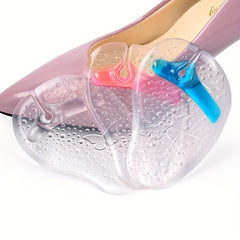 Silicone Flip flops Clip on Pads Toe Protectors Butterfly Pattern Forefoot Pads