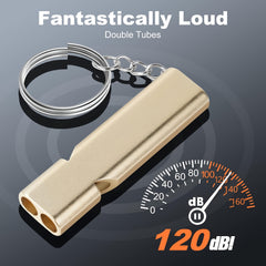 2pcs Emergency Survival Whistles With Lanyard for Outdoor Camping Hiking