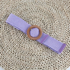 Round Buckle Belt for Girls and Boys, Decorative Accessory