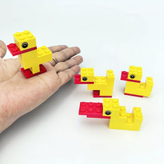 6pcs Small Grain Building Blocks Ducklings Toy Gift Thanksgiving