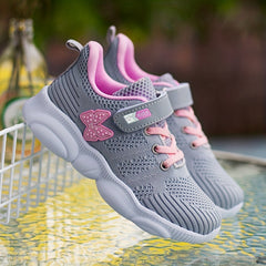 Girls Butterfly Mesh Platform Shoes