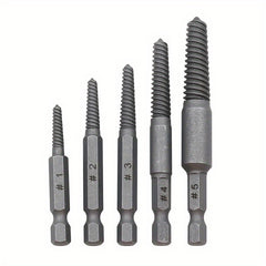 6pc Broken Screw Extractor Screw Remover Tool Set