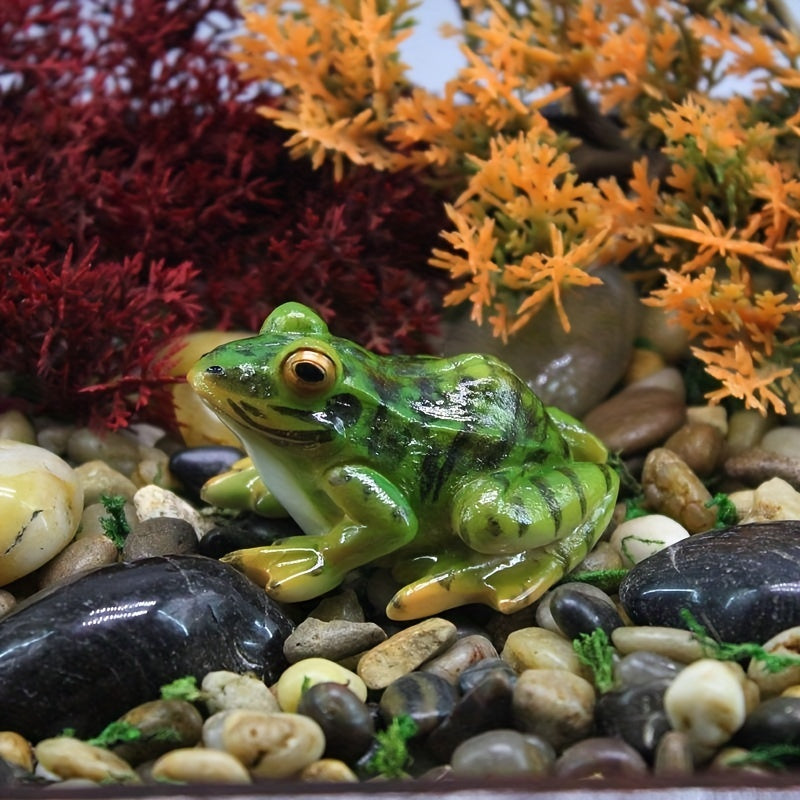 Cute Simulated Frog Ornament for Garden Decor