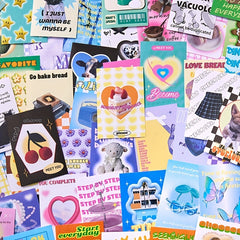 50 Sheets of Assorted Decorative Paper for Scrapbooking and DIY Projects
