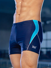 Colorful Stripe Nylon Men's Boxer Swimming Trunks Beach Shorts