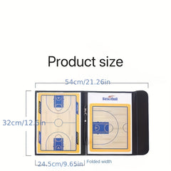 Professional Basketball Coach Tactical Board Set - Magnetic & Folding