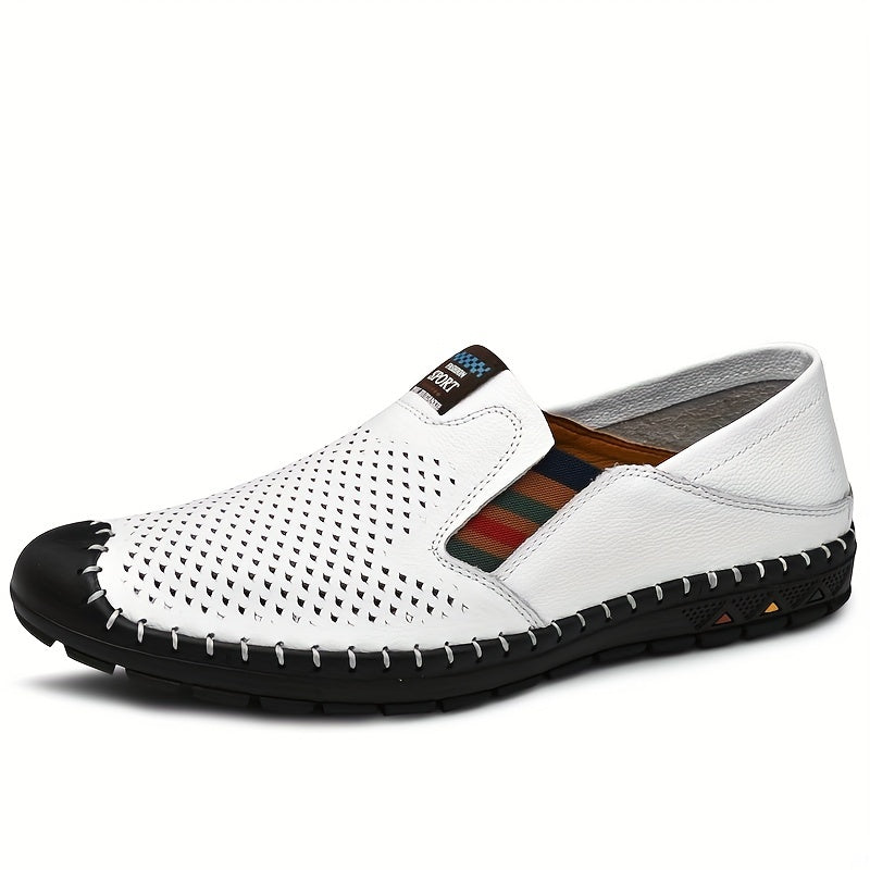 Men's Ventilated Loafer Shoes Non-slip Slip On Shoes