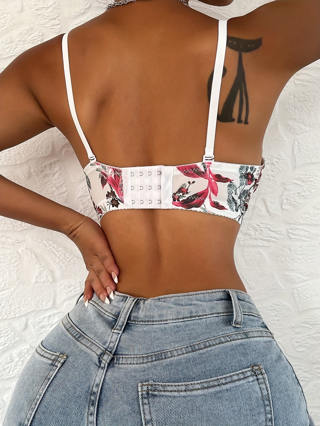 Floral Push Up Bra Breathable Intimates Women's Lingerie