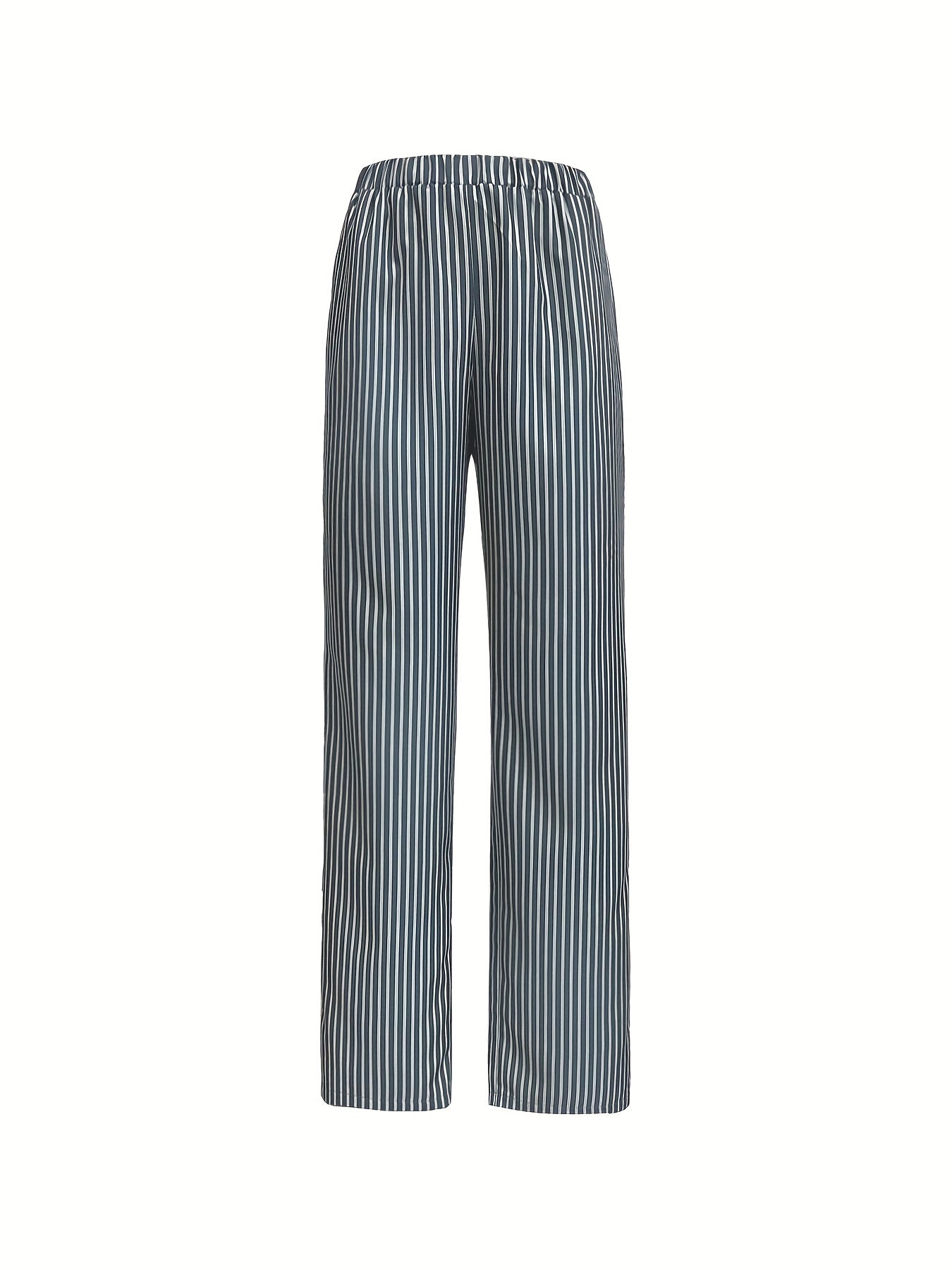 Striped Straight Leg Pants for Women