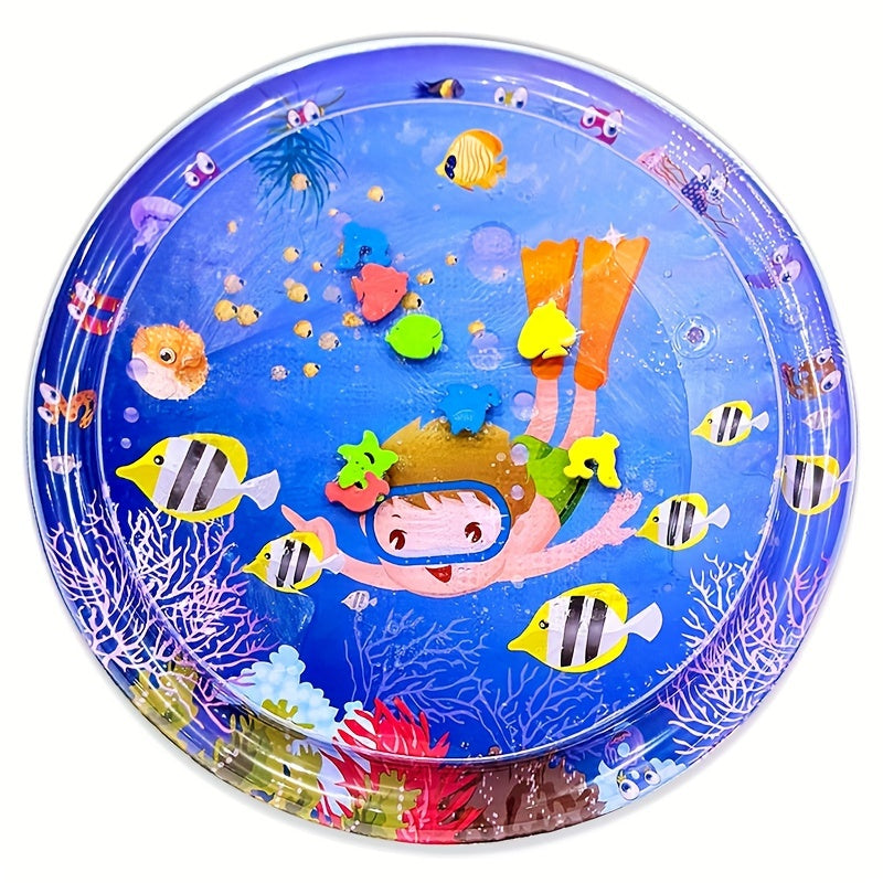 Purple 32 3inch Cartoon Inflatable Crawling Mat Sports And Pool Entertainment
