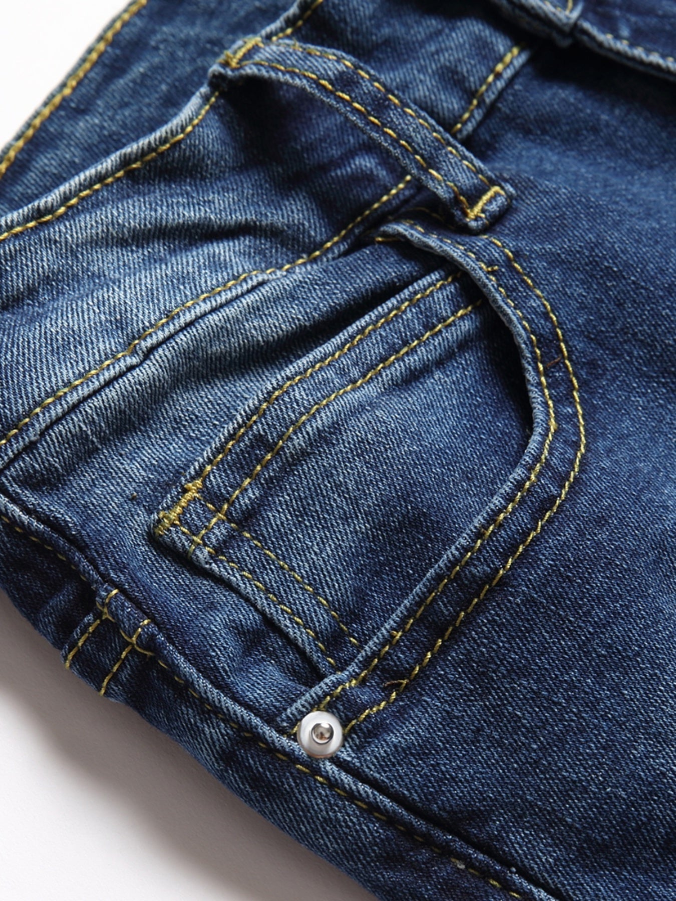 Boys Distressed Stretch Jeans Skinny Slim Fit Denim Pants Kids Clothes