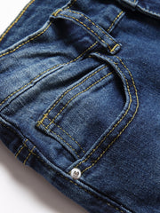 Boys Distressed Stretch Jeans Skinny Slim Fit Denim Pants Kids Clothes