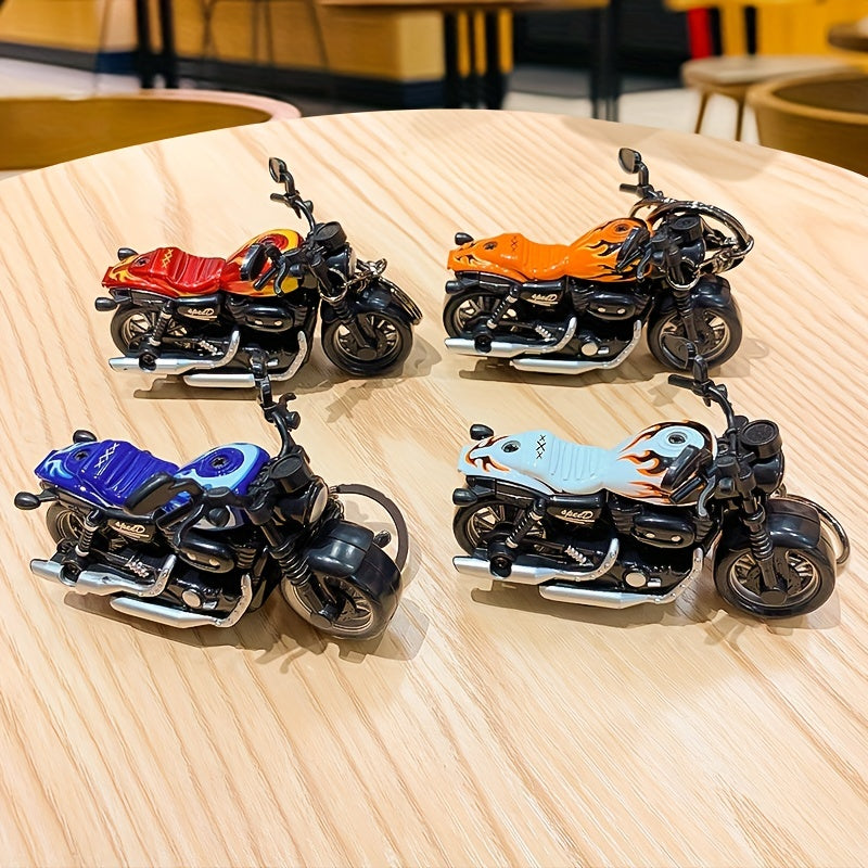 Cartoon Motorcycle Keychains Men Car Model Keychain Bag Pendant Key Accessor