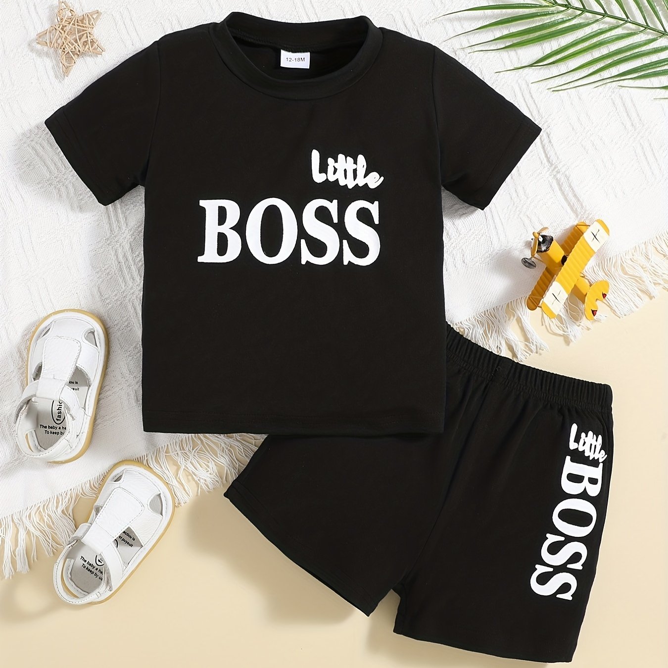 Baby's Pullover Sweatshirt Top And Pants 2pcs Outfits Set