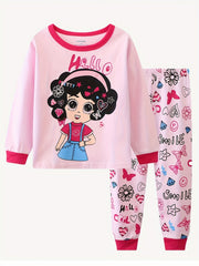 Girls' Printed Long Sleeve Homewear Set