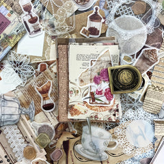 260pcs Retro Scrapbooking Paper Stickers DIY Decoration