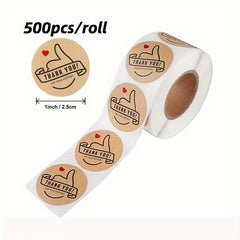 3 Rolls Thank You Sticker Scrapbook Wedding Envelope Seal Statione