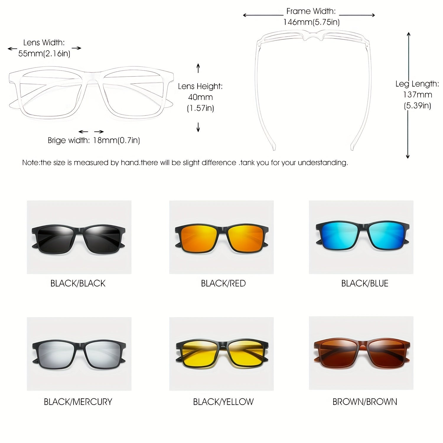 Men's TR90 Polarized Sunglasses UV400 Glasses