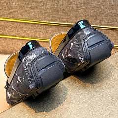 Men's Casual Pattern Formal Loafers Driving Shoes