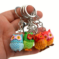 Owl Keychain Carabiner Set Bag Pendant Ornament