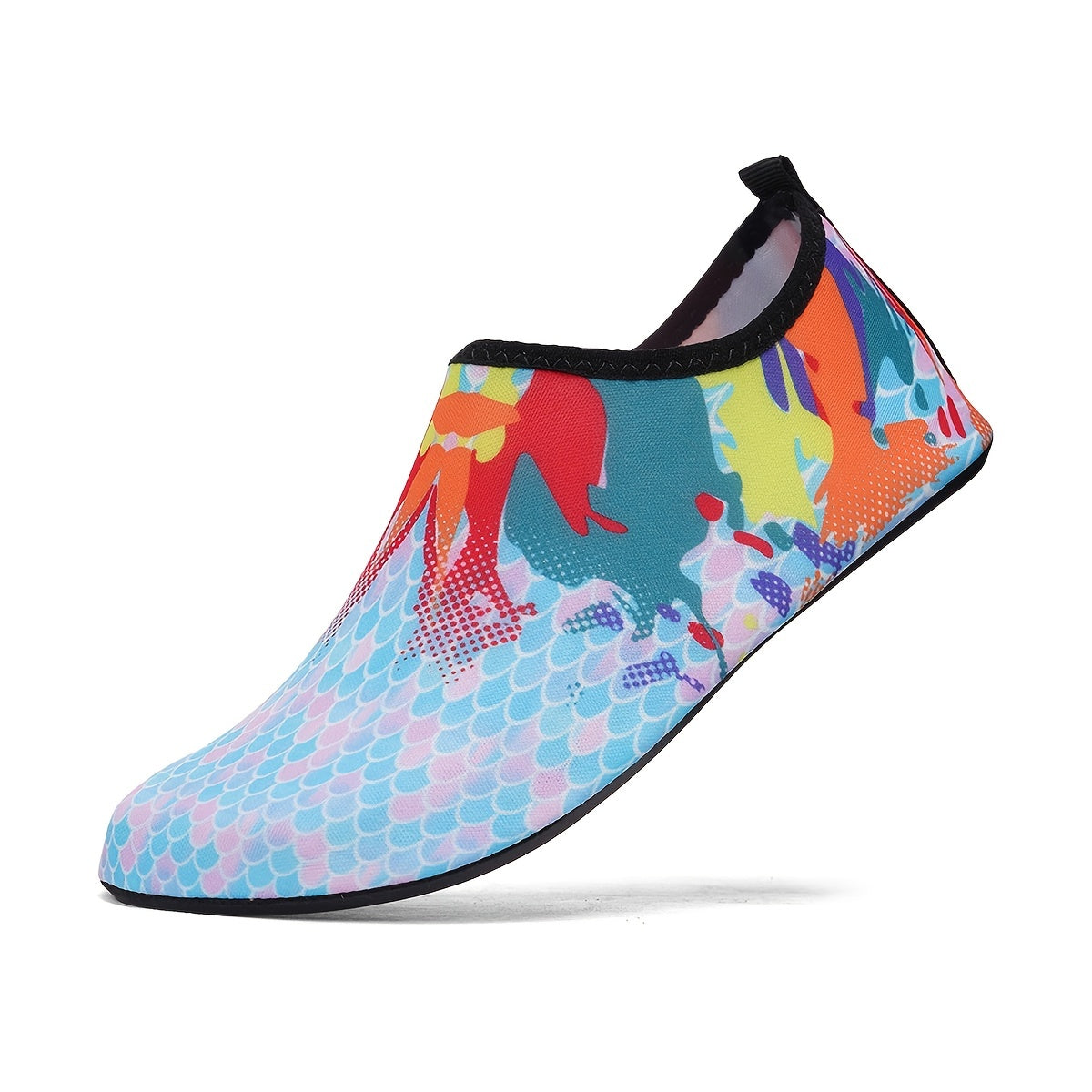 Women's Colorful Print Water Shoes Lightweight Non slip Beach Shoes