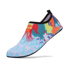 Women's Colorful Print Water Shoes Lightweight Non slip Beach Shoes
