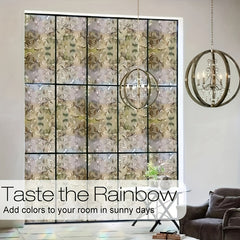 Privacy Window Film Flower Pattern Window Sticker