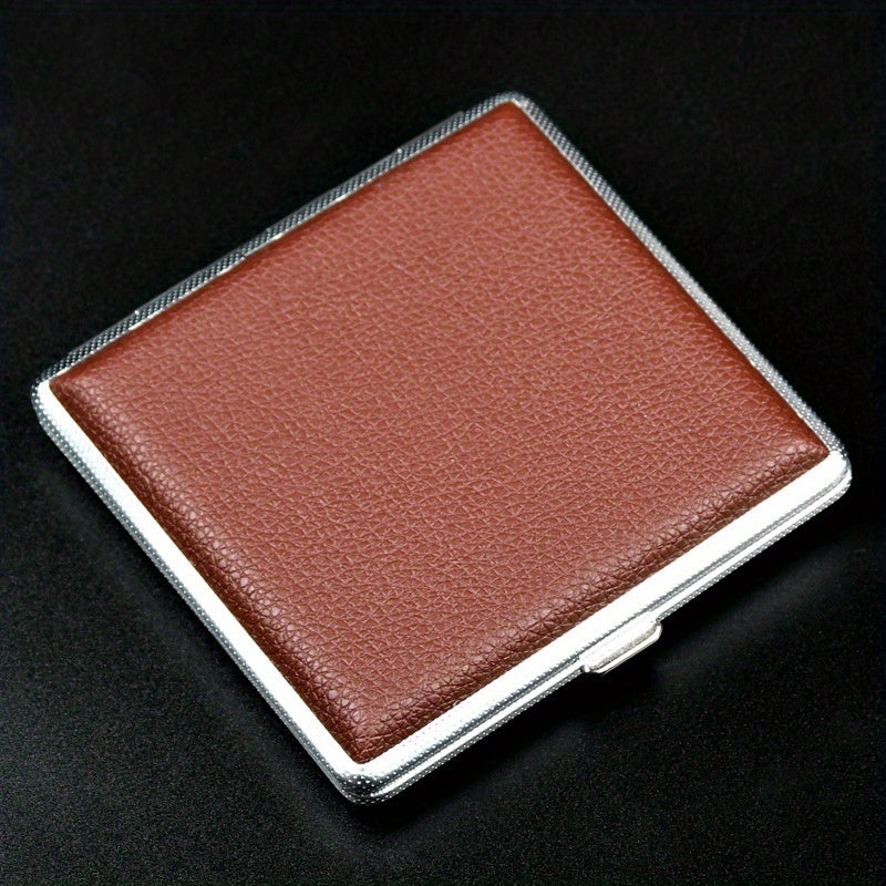 High-end Men's Cigarette Storage Box Leather Cigarette Case