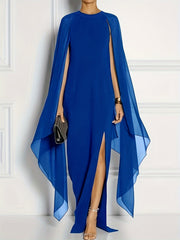 Bridesmaid Dress High Split Maxi Formal Dress