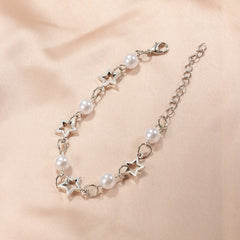 Star & Pearl Beaded Bracelet for Girls
