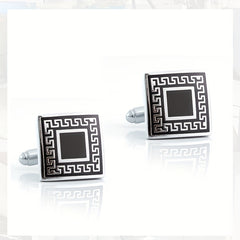 Retro Romantic Square Cufflinks for Men
