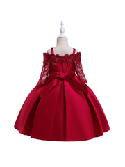 Off Shoulder Embroidery Princess Dress Ball Gown