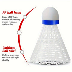 1pc Plastic Badminton Shuttlecocks Random