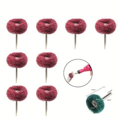 50pcs Mini Drills Nylon Abrasives Brush Polishing Wheels Rotary Hand Tools Set