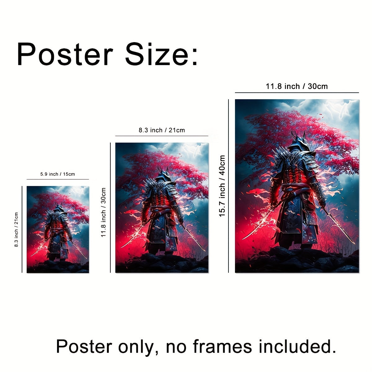 Modern Anime Art Samurai Wall Sticker For Kids Room Decor