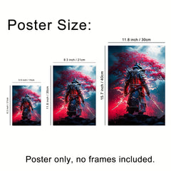 Modern Anime Art Samurai Wall Sticker For Kids Room Decor