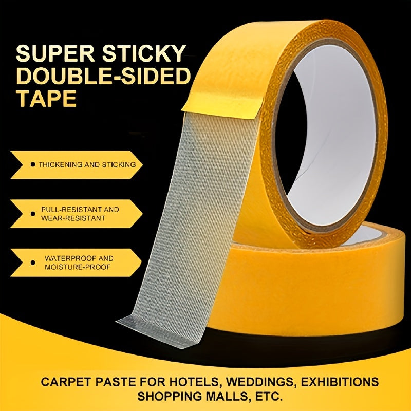 Strong Double Sided Carpet Adhesive Tape Translucent Mesh Waterproof