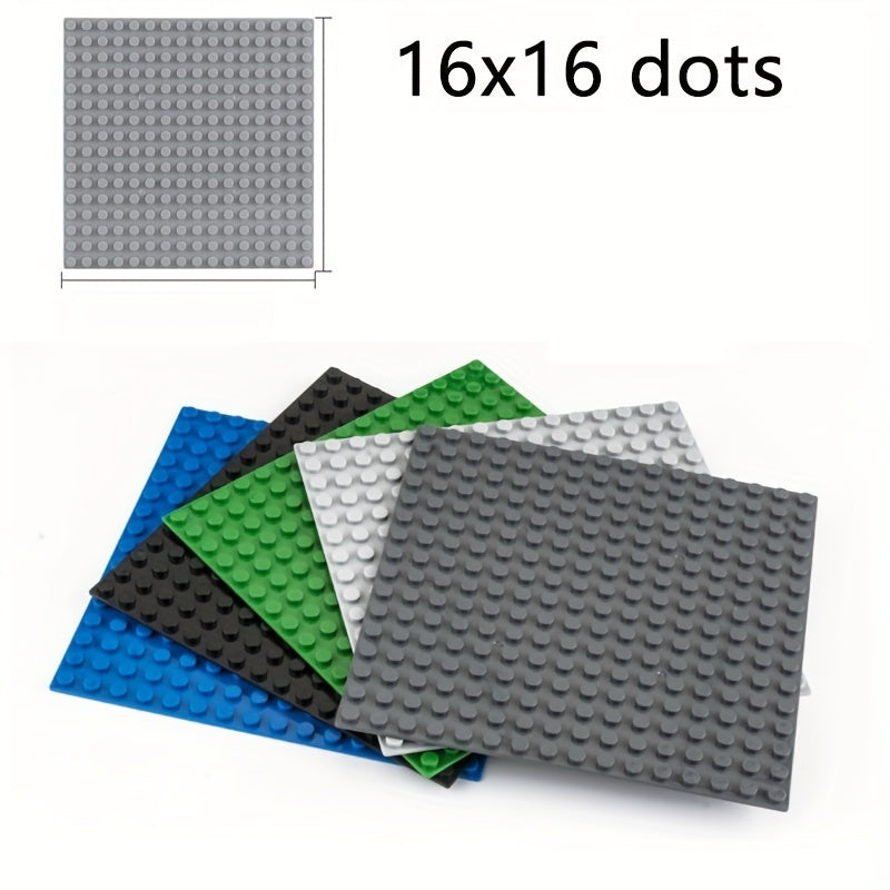 3pcs 16 16 Dots Building Baseplates for Plastic Bricks Toys