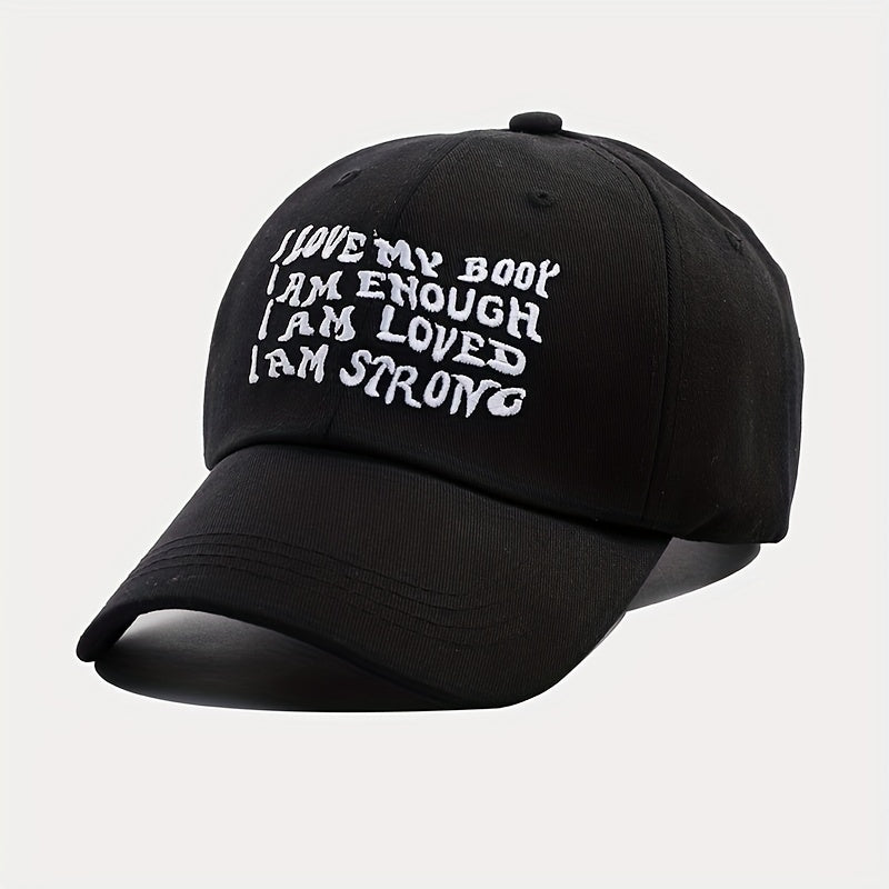 Unisex Adjustable Baseball Cap Sunshade Breathable Outdoor Sport Letter Embroide