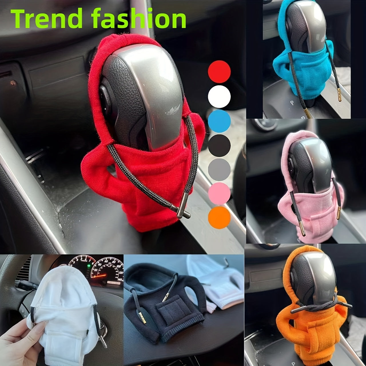 Car Stop Decoration Small Hoodie Cover for Manual & Automatic Transmission