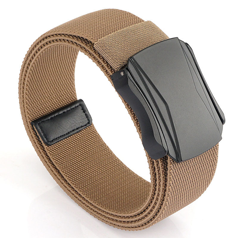 Men's Nylon Leather Belt Casual Pin Buckle Belt