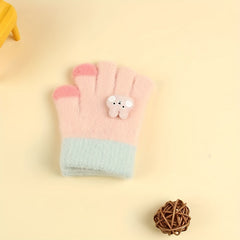 Plush Warm Gloves for Boys & Girls, Up to 4 Years Old