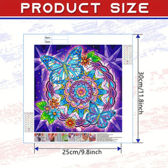 Butterfly Flower Pattern Diamond Painting Kit for Beginners