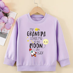 Girls' 'My Grandma Loves Me' Graphic Sweatshirt