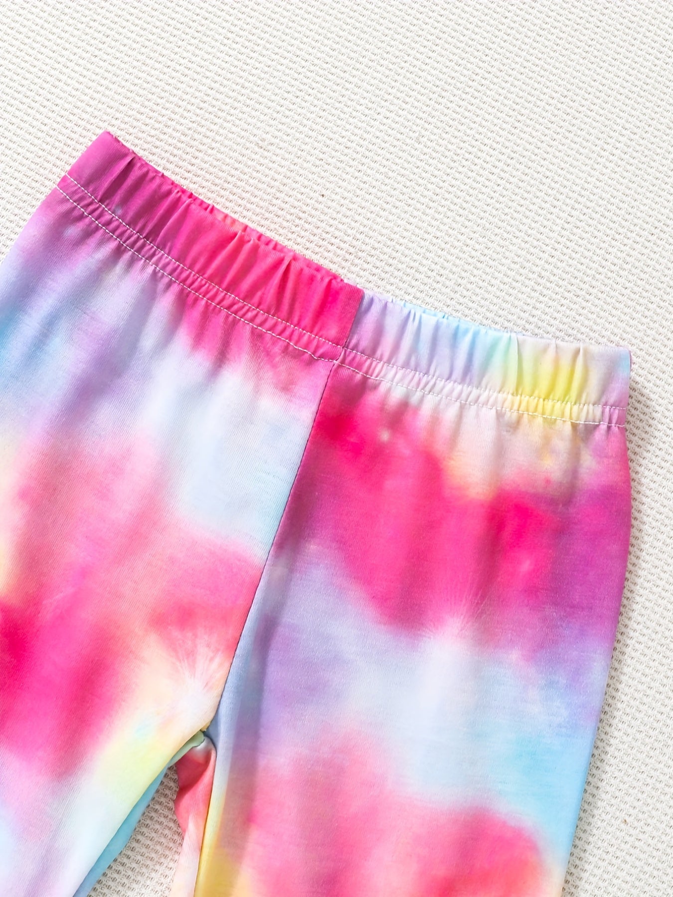 Girls Colorful Tie dye Soft Thin Legging Slightly Stretch Long Pants