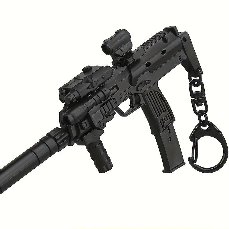 Mini Gun Model Keychain for Men