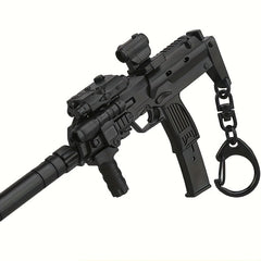 Mini Gun Model Keychain for Men