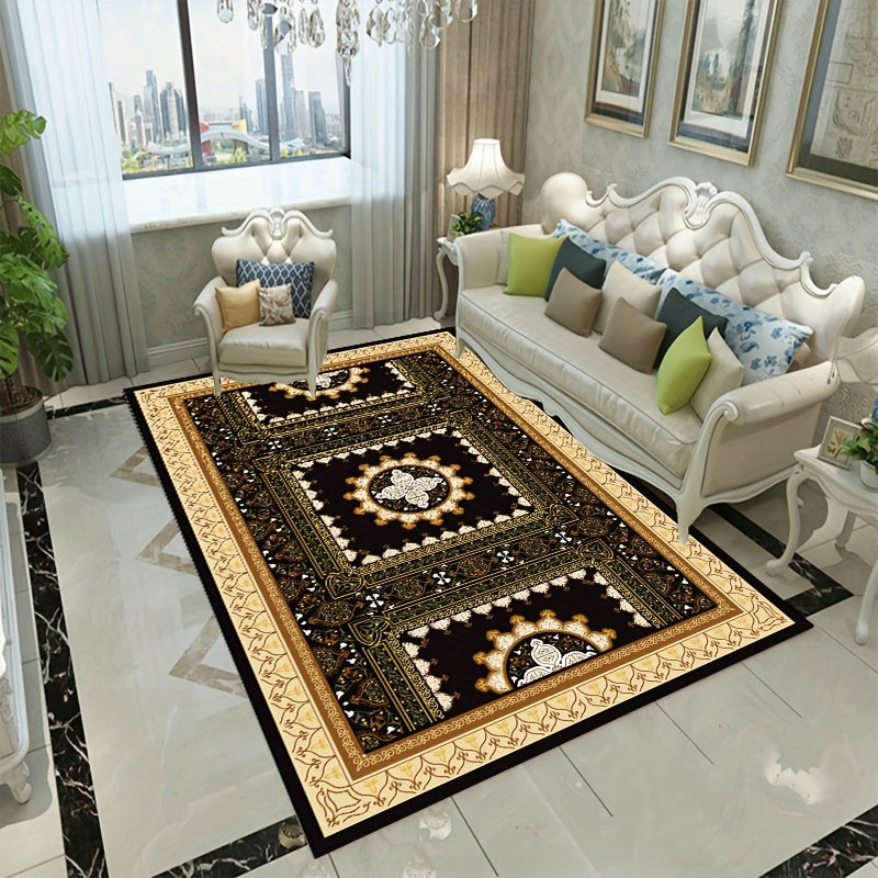 Boho Anti Fatigue Kitchen Rugs Soft Faux Sheepskin Floor Mat