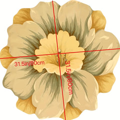 Peony Flower Carpet Mat for Home Decoration